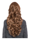 24 Inch Curly Full Head Wig with Fringe golden brown