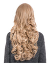 24 Inch Curly Full Head Wig with Fringe honey blonde
