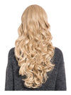 24 Inch Curly Full Head Wig with Fringe golden blonde