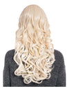 24 Inch Curly Full Head Wig with Fringe light blonde