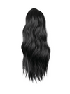 natural black 16 Inch Wavy Claw Clip and Drawstring Ponytail