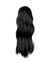 jet black 16 Inch Wavy Claw Clip and Drawstring Ponytail