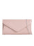 Nude Faux Leather Envelope Clutch Bag