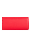 Red Faux Leather Envelope Clutch Bag