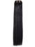 Jet Black 18" Double Drawn Human Hair Clip In Extensions