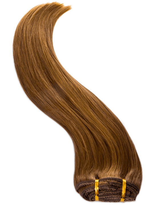 Highlight Amber 18" Double Drawn Human Hair Clip In Extensions