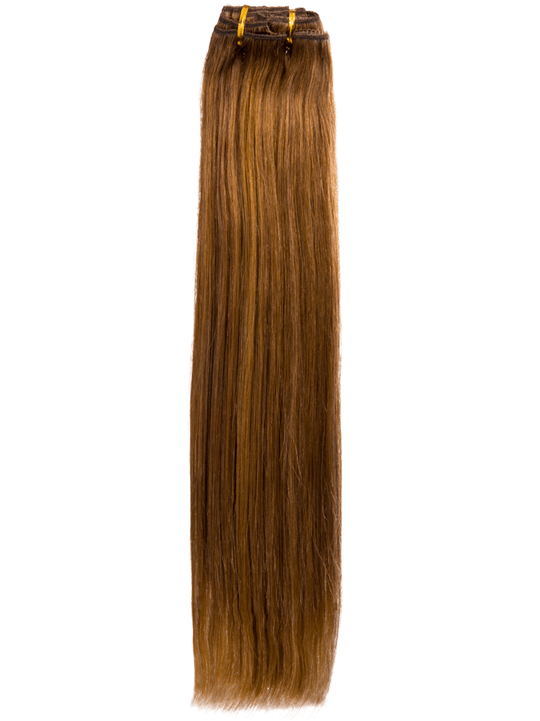 Highlight Amber 18" Double Drawn Human Hair Clip In Extensions