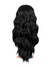 25 Inch Brushed Out Waves Half Head Wig jet black