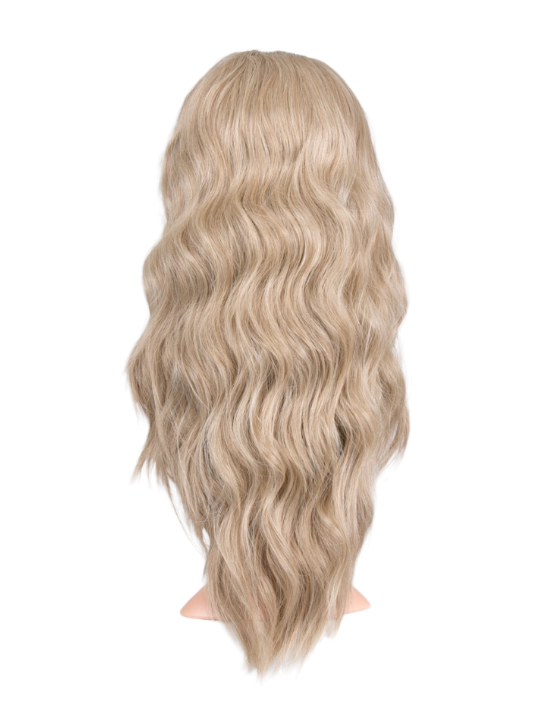 25 Inch Brushed Out Waves Half Head Wig california blonde