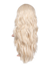 25 Inch Brushed Out Waves Half Head Wig light blonde