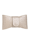Gold Bow Shape Rhinestone Embellished Clutch Bag
