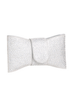 Silver Bow Shape Rhinestone Embellished Clutch Bag
