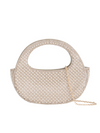 Gold Diamante and Pearl Embellished Mini Evening Handbag