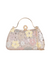 Rose Gold Floral Pattern Sequin Evening Clutch Bag