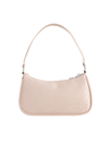 Beige Satin Diamante Embellished Mini Shoulder Bag