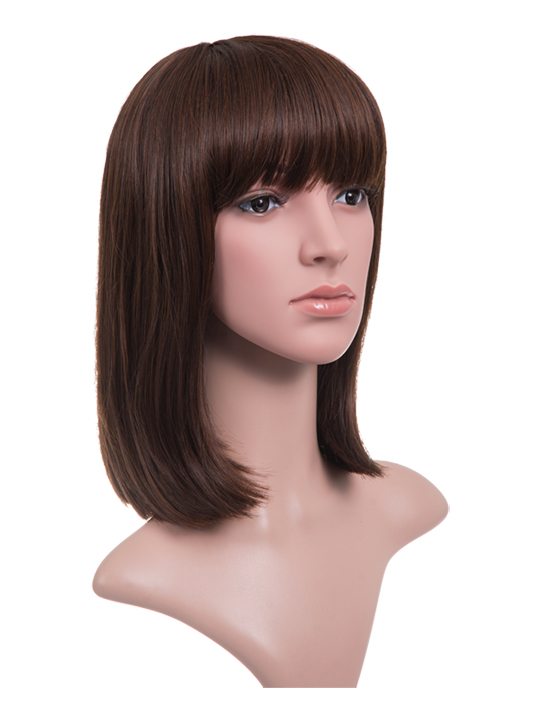 Nichole A-Line Bob Full Head Wig with Bangs