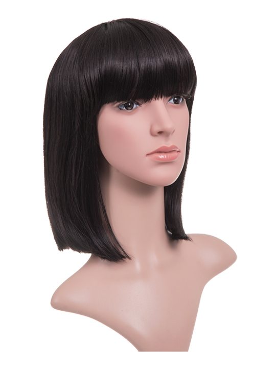 Nichole A-Line Bob Full Head Wig with Bangs