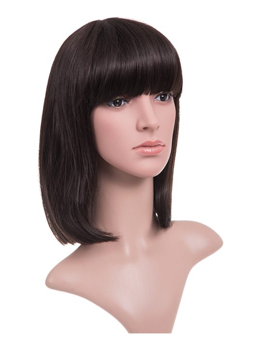 Nichole A-Line Bob Full Head Wig with Bangs