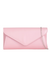 Pink Faux Leather Envelope Clutch Bag