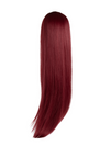 26 Inch Straight Synthetic Hair Claw Clip Ponytail burgundy
