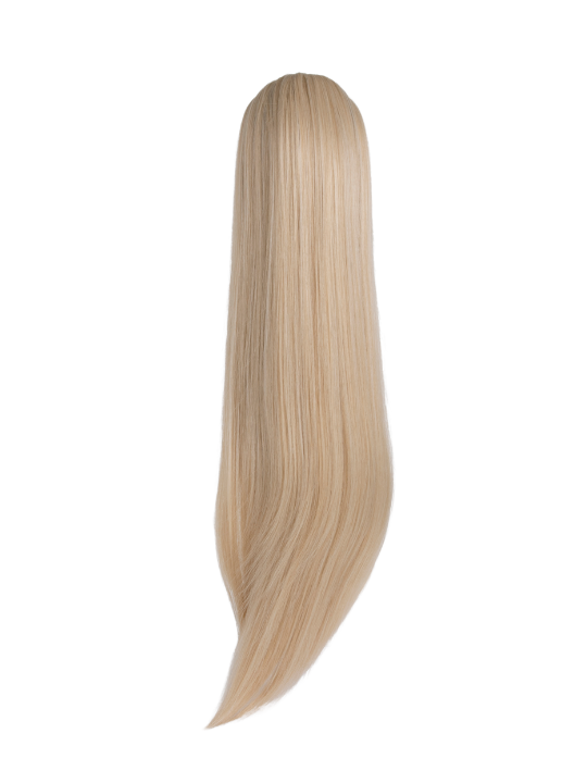 26 Inch Straight Synthetic Hair Claw Clip Ponytail light golden blonde