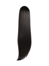 26 Inch Straight Synthetic Hair Claw Clip Ponytail dark brown