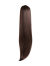 26 Inch Straight Synthetic Hair Claw Clip Ponytail chocolate brown
