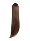 26 Inch Straight Synthetic Hair Claw Clip Ponytail chestnut brown