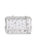 Small Studded Silver Faux Leather Shoulder Bag
