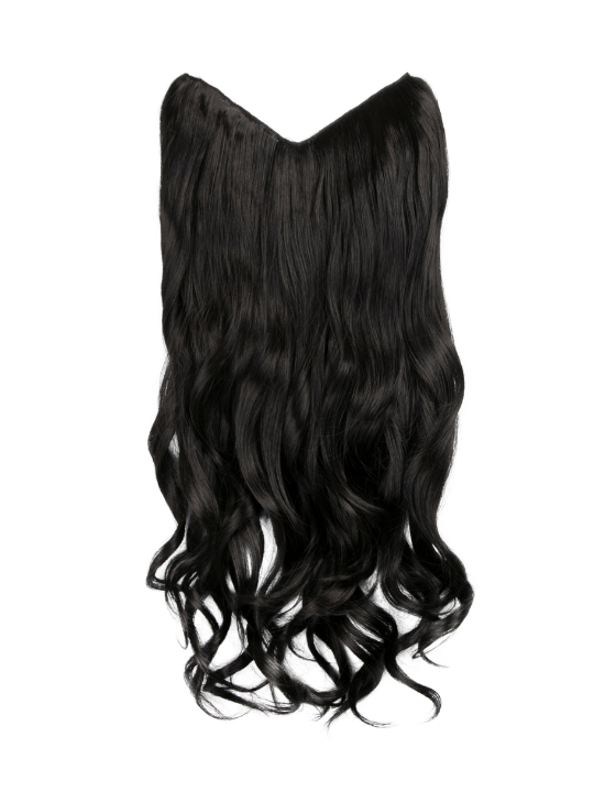 raven Curly Lightweight 22 Inch V-Shape One Weft Hair Extensions