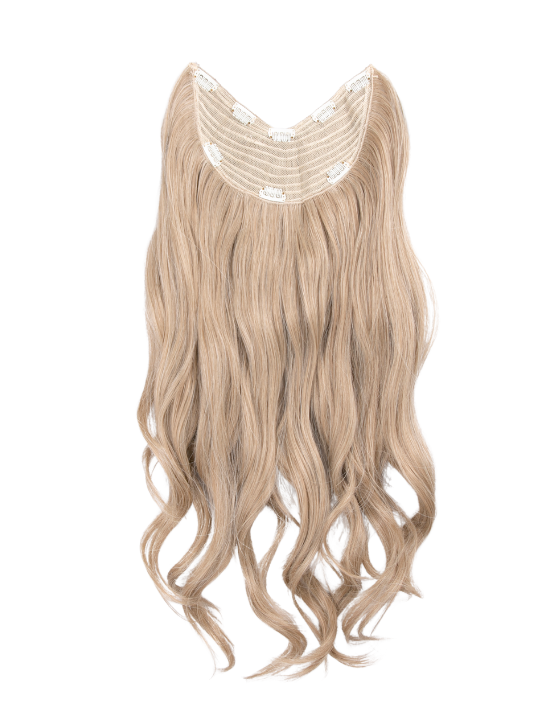 Curly Lightweight 22 Inch V-Shape One Weft Hair Extensions back image