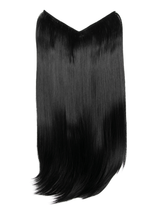 Straight Lightweight 20 Inch V-Shape One Piece Clip in Synthetic Hair Extensions
