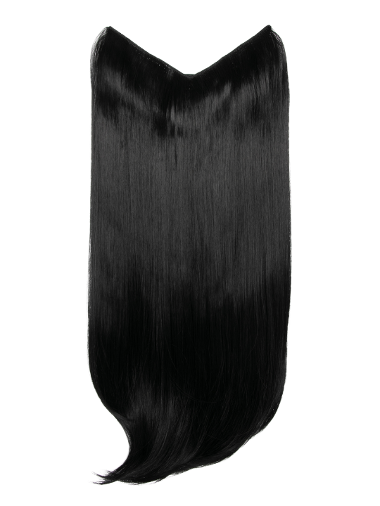 Straight Lightweight 20 Inch V-Shape One Piece Clip in Synthetic Hair Extensions