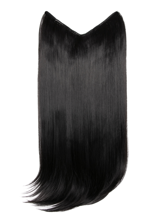 Straight Lightweight 20 Inch V-Shape One Piece Clip in Synthetic Hair Extensions