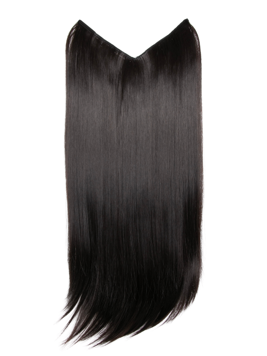 Straight Lightweight 20 Inch V-Shape One Piece Clip in Synthetic Hair Extensions