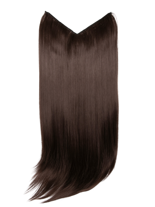 Straight Lightweight 20 Inch V-Shape One Piece Clip in Synthetic Hair Extensions
