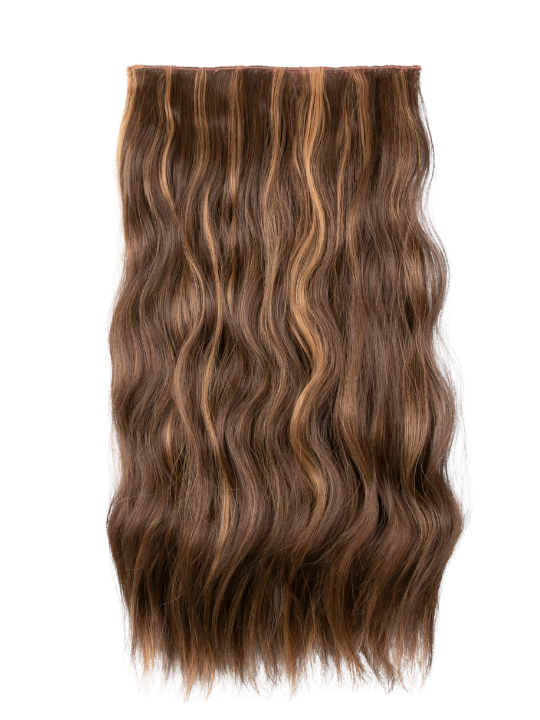 22 Inch Natural Wave One Piece Clip In Hair Extensions blondette