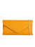 Yellow Mustard Faux Leather Classic Envelope Clutch Bag