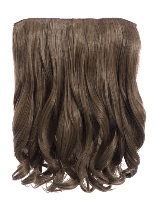 harvest blonde 16 Inch Curly One Piece Clip in Hair Extensions