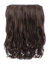 warm brunette 16 Inch Curly One Piece Clip in Hair Extensions