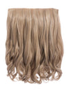 honey blonde 16 Inch Curly One Piece Clip in Hair Extensions
