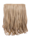 champagne blonde 16 Inch Curly One Piece Clip in Hair Extensions