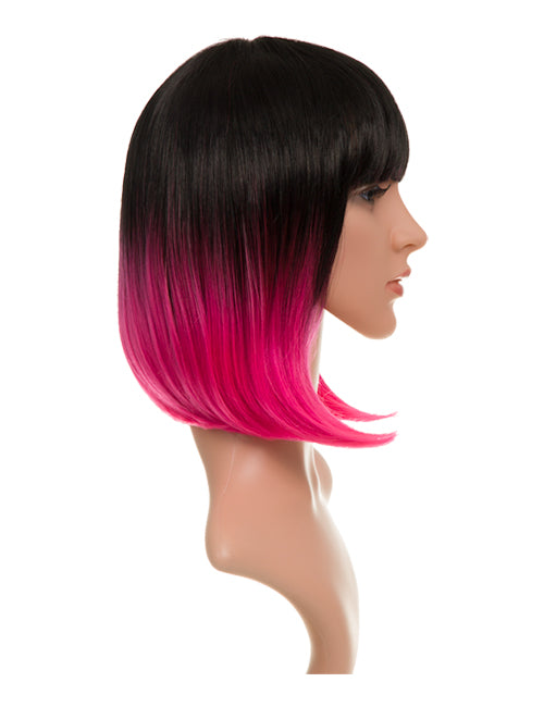 Dip Dye Ombre Bob Full Head Party Wig