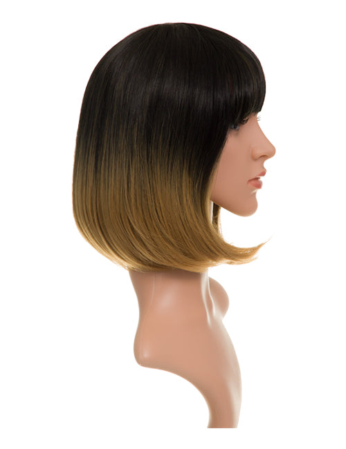 Dip Dye Ombre Bob Full Head Party Wig