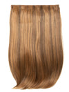 18 Inch Straight One Piece Clip in Hair Extensions toffee brown