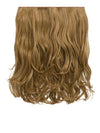 dark blonde 16 Inch Curly One Piece Clip in Hair Extensions