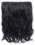 jet black 16 Inch Curly One Piece Clip in Hair Extensions