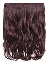 plum 16 Inch Curly One Piece Clip in Hair Extensions