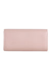 Nude Faux Leather Classic Envelope Clutch Bag