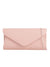 Nude Faux Leather Envelope Clutch Bag 